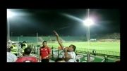 هواداران فولاد خوزستان در استادیوم فولاد شهر اصفهان