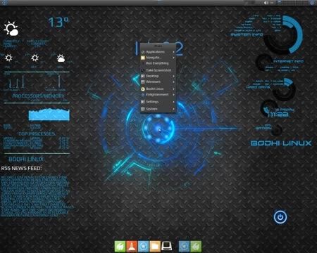 Bodhi Linux JARVIS theme