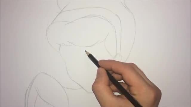 How To Draw Cinderella Step By Step