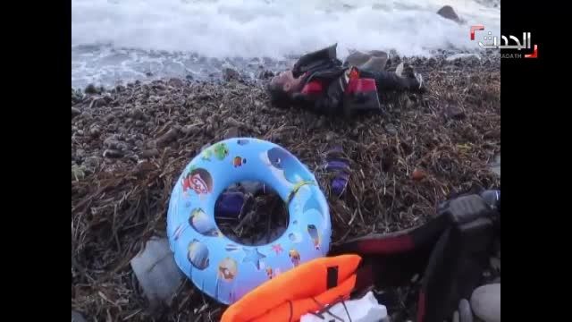 غرق شدن پناهجویان در دریا