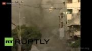 تخریب وحشتناک ساختمان مسکونی در غزه بدست اسرائیل!...