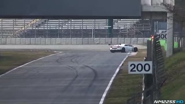 تصادف Lamborghini Huracan Supertrofeo در پیست Monza