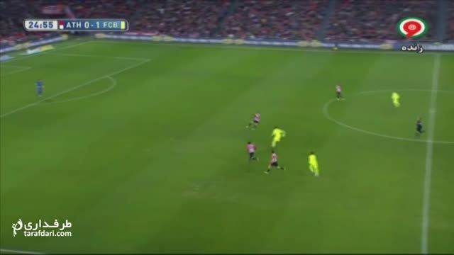 گل های بازی اتلتیک بیلبائو 2-5 بارسلونا