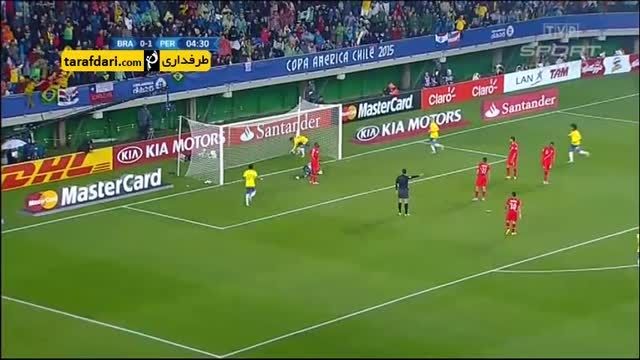 خلاصه بازی برزیل 2-1 پرو