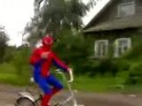 super man ride bicycle