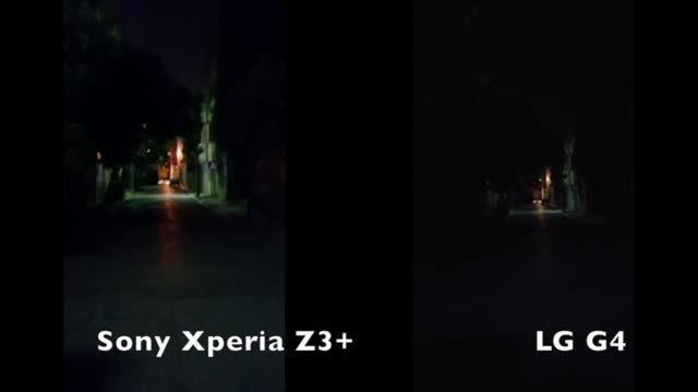 مقایسه فیلمبرداری در شب اکسپریا زد ۳پلاس در مقابل جی ۴