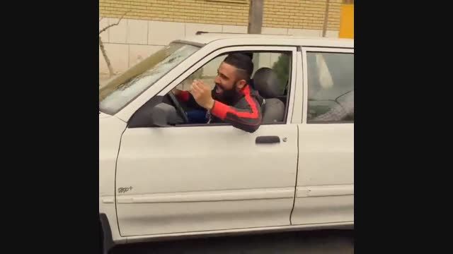 رانندگی پیر مرد ها در سطح تهران :/