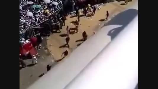 فیلمی از لحظه برخورد و کشته شدن حجاج در منا