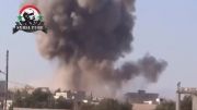 ادلب -انهدام مقر عملیاتی تروریست های تکفیری توسط جنگنده
