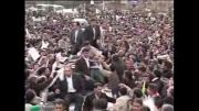 احمدی نژاد بین سیلی از جمعیت در سفر استانی خراسان رضوی