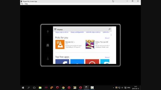 ویدیوی نمایش ویژگی های ویندوز موبایل  Build 10080