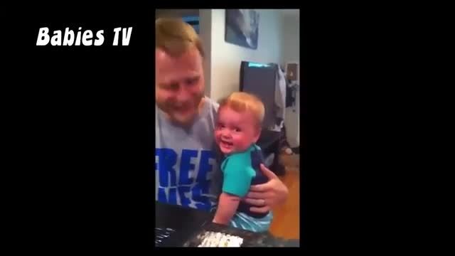 funny baby laughing