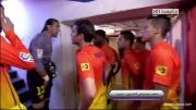 تونل افتخار بازیکنان اتلتیکو مادرید برای بارسا