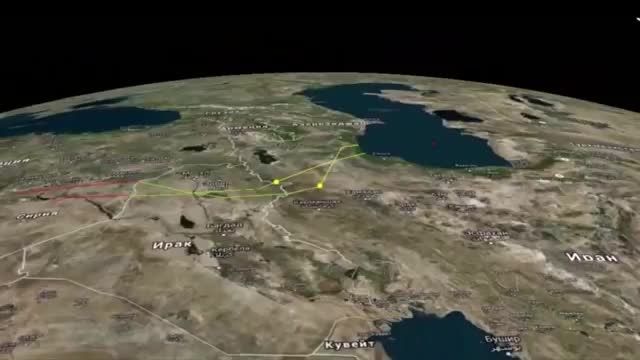 شلیک موشک کروز توسط روس ها
