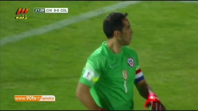 خلاصه بازی: شیلی ۱-۱ کلمبیا