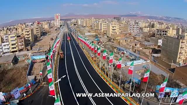 فیلم هوایی پل مرحوم مهندس میلانی در تبریز (اره گر)