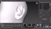 مدلسازی گوش انسان نرم افزارmudbox ساخت ساختمان گوش با قلم-5