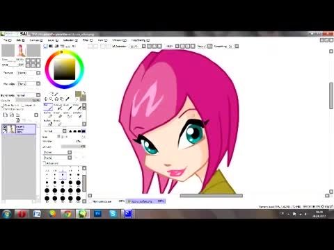 Drawing Tecna from Winx club in anime\real style