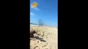 اصابت موشک مقاومت در ساحل اسرائیل