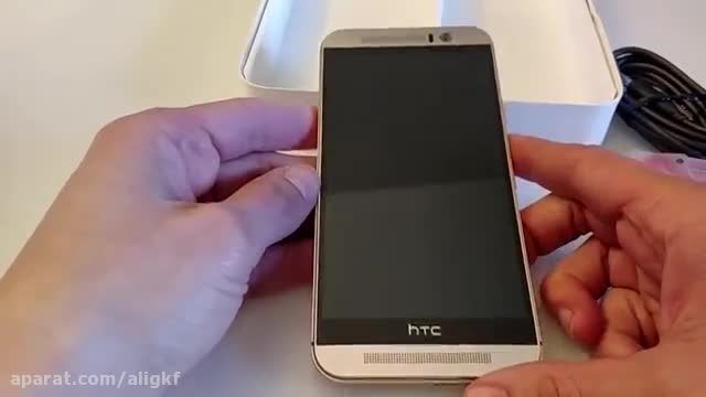 htc one m9 gold unboxing 1