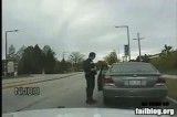 واکنش راننده بعد از جریمه شدن...