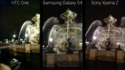 تست دوربین sony xperia z vs samsung gs4 vs htc one در شب