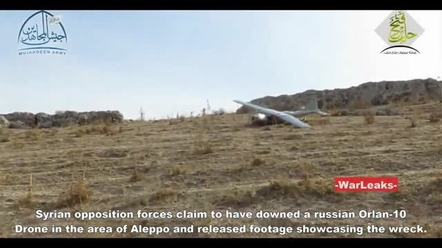 شکار پهپاد روسی Orlan-10 توسط تروریست های سوری