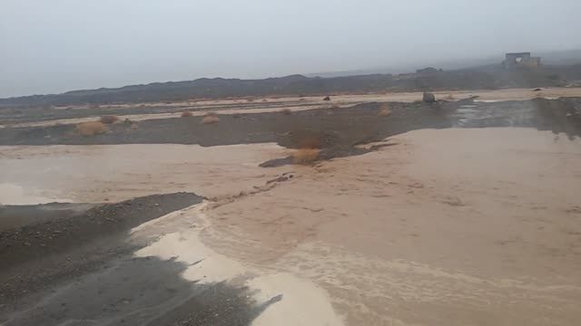 وقوع سیلاب در 15کیلومتری شهر انار