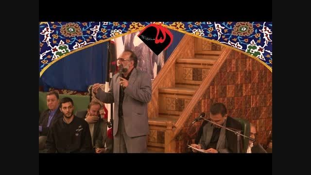 مداحی حاج منصور زمان شعار در مراسم ختم حاج علی آهی