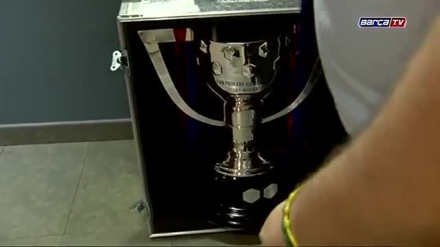 جام قهرمانی لالیگا در نیوکمپ