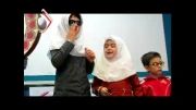 اجرای سرود توسط دانش آموزان نابینای کامیارانی