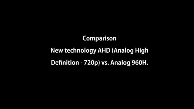 مقایسه دوربین AHD 720p و آنالوگ 700TVL