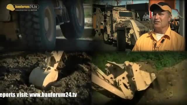 Armoured Backhoe Loader for U.S. Army