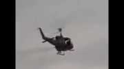 تیر باران كردن اتومبیل توسط هلیکوپتر