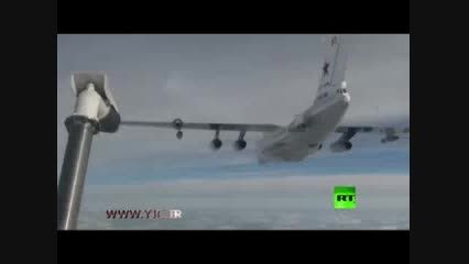 سوختگیری جنگنده های روسی در آسمان