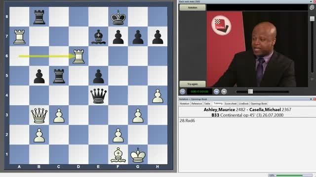 فیلم آموزش وسط بازی شطرنج الگوهای ماتی chessok.ir