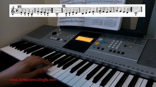 11 - متد آموزش پیانو - بیر - اجرای تمرینات 21-20 صفحه 9