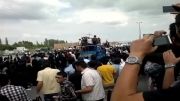 عبور احمدی نژاد از جلوی دانشگاه آزاد ارومیه