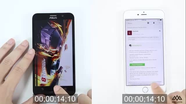 Zenfone 2 Ram 4G vs iPhone 6 Plus - Speed test