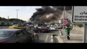 لحظه پس از سقوط هواپیمای ایران 140