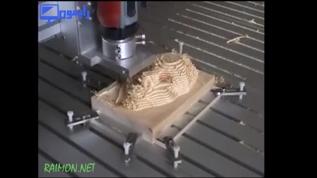 پرینتر سه بعدی و این بار طراحی صورت انسان بر روی چوب