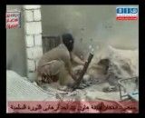 کلیپ ناشی گری شورشیان مسلح سوری در پرتاب خمپاره