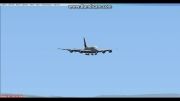 فرود نرم a380امارات در کانزای ژاپن