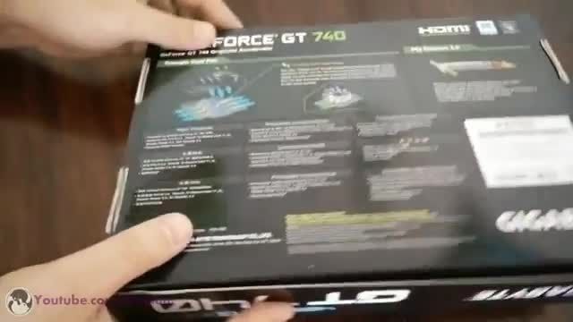 آنباکسینگ گرافیک GE FORCE GT740 4GB DDR5 OC