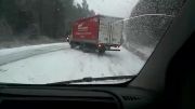 حادثه رانندگی (روی برف )