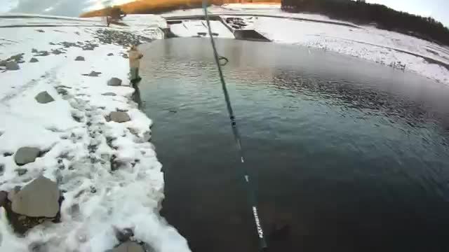 ماهیگیری مفرح در یخبندان