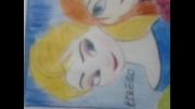 اینم نقاشی دیگمه از السا و انا