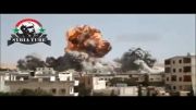 بمباران هوایی مواضع تروریست های سوریه