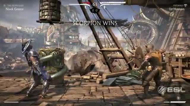 MKX Fight - Scorpion vs Raiden