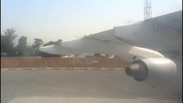 تیک آف هواپیمای Rj85 هواپیمایی تابان از مهرآباد